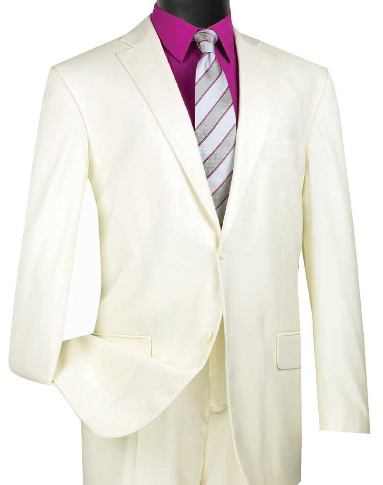 Executive 2 Pieces Solid Color Suits 2TR Limited – Vinci Suits