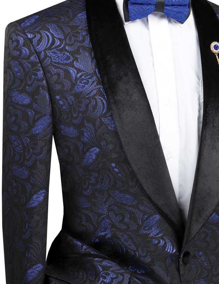 Regular Fit Sport Coat Collection Metallic Flora BF-1 – Vinci Suits