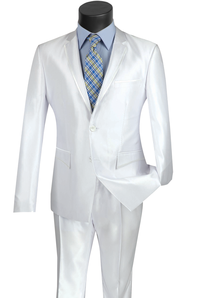 Slim Fit Sharkskin Suits S2RR-4 Limited – Vinci Suits