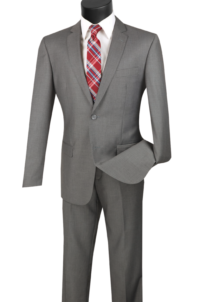 Slim Fit Single Breasted 2 Buttons Solid Color Blazer Red Z-S2PP