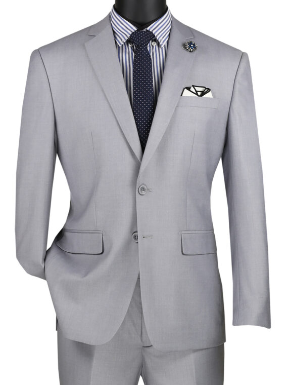 Ultra Slim Fit Stretch Wool Feel Suit (Navy) USDX-1 main image 0