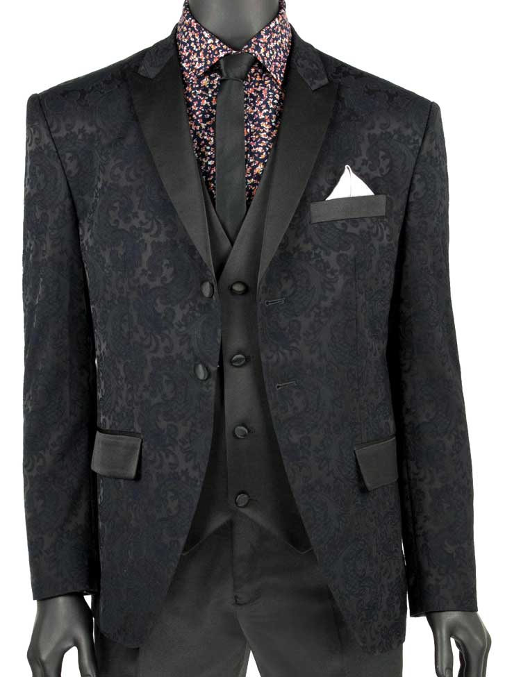 Slim Fit Vested 3 pcs Tuxedo Collection T-SF Limited – Vinci Suits