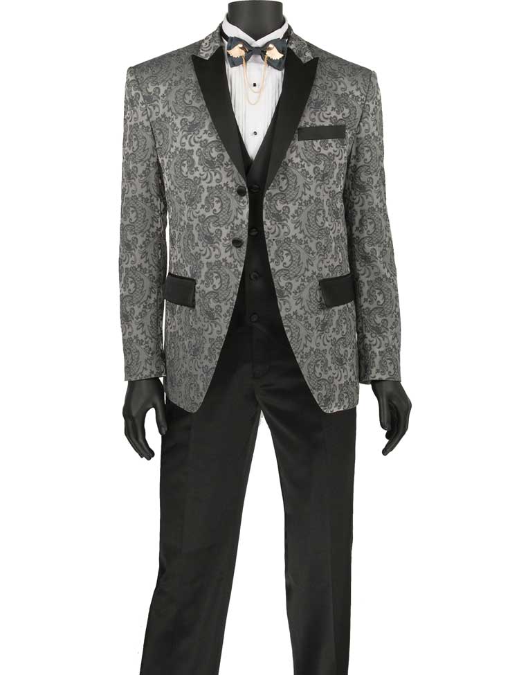 Slim Fit Vested 3 pcs Tuxedo Collection T-SF Limited – Vinci Suits