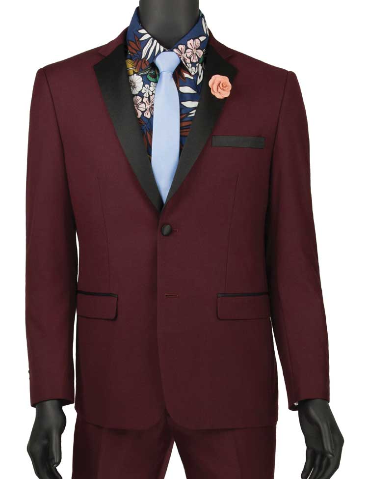 Ultra Slim Wedding Tuxedo for Men Solid Color T-US900 – Vinci Suits