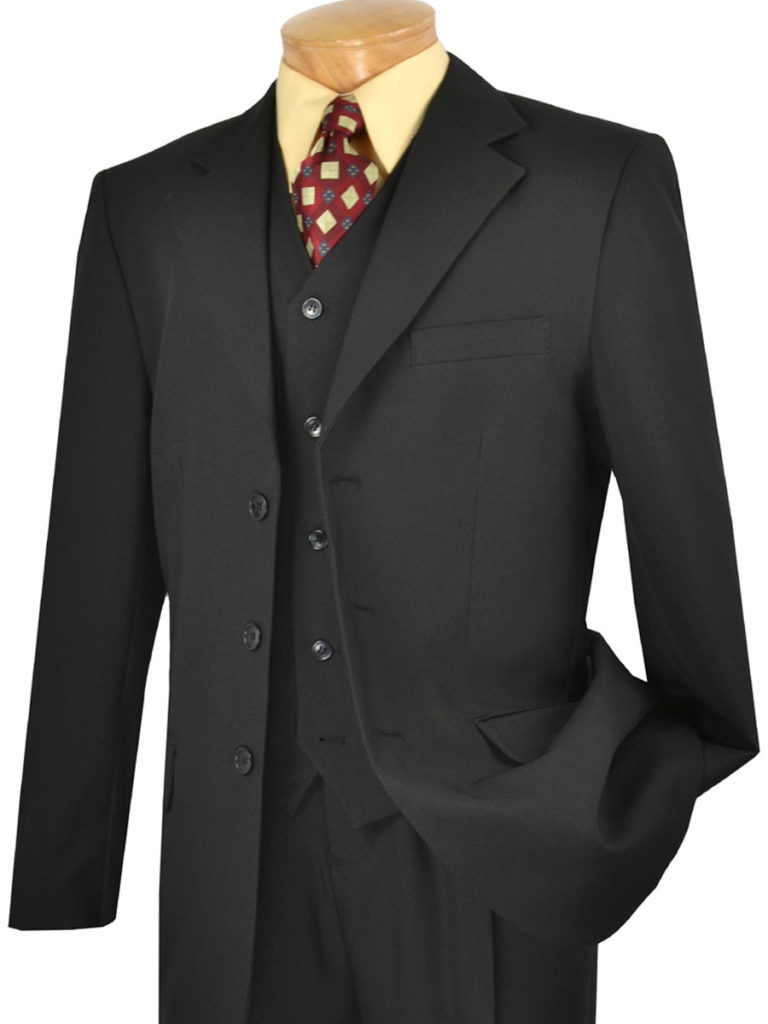 Regular Fit 3 Buttons 3 Pcs Vested Suit V-3PP Limited – Vinci Suits