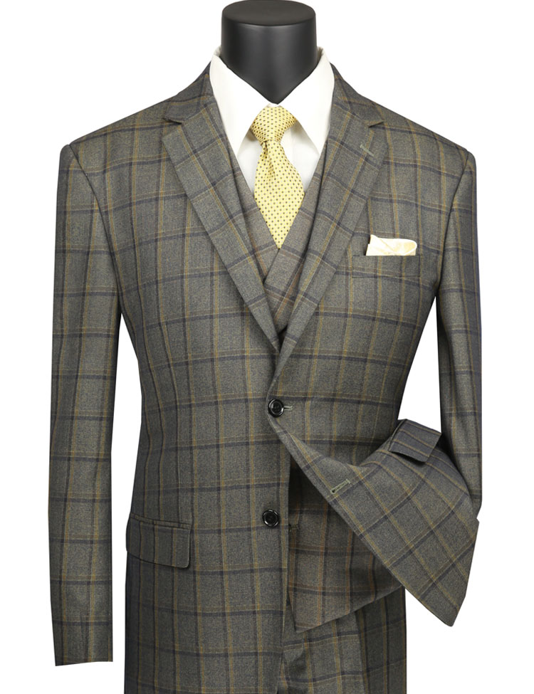 Single Breasted Classic 3 Pieces Suits V2RW-12 Limited – Vinci Suits