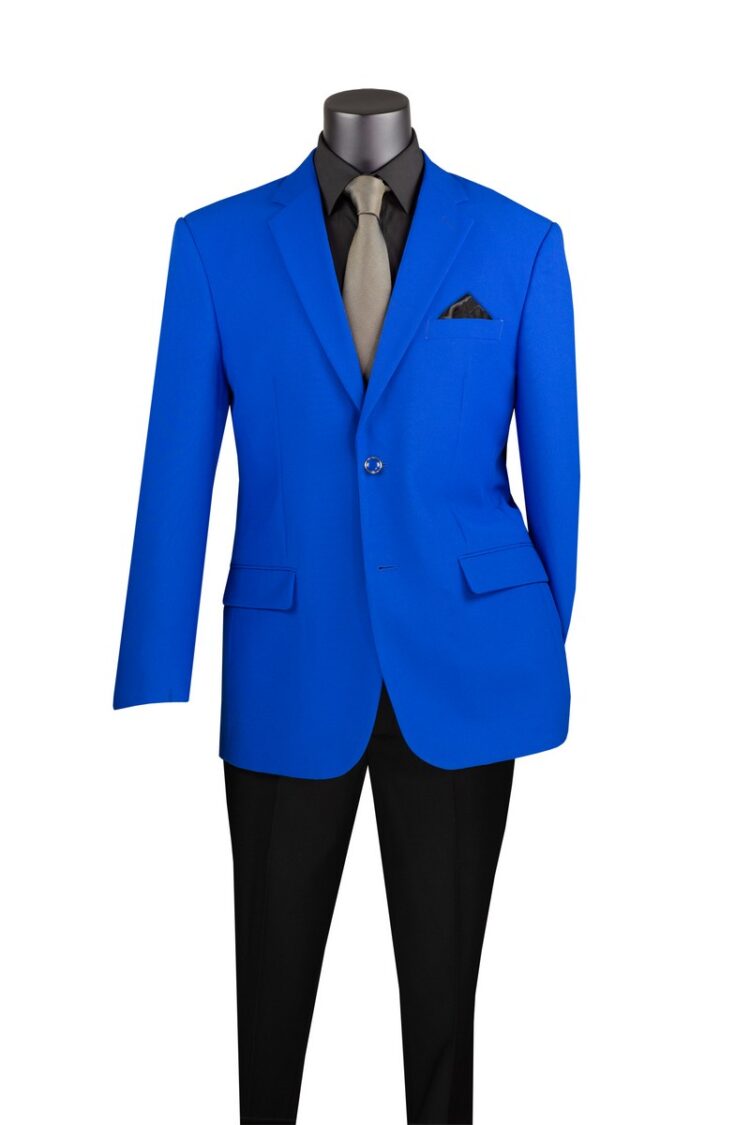 Single Breasted 2 Buttons Solid Color Blazer Size Up to 62 Z-2PP ...