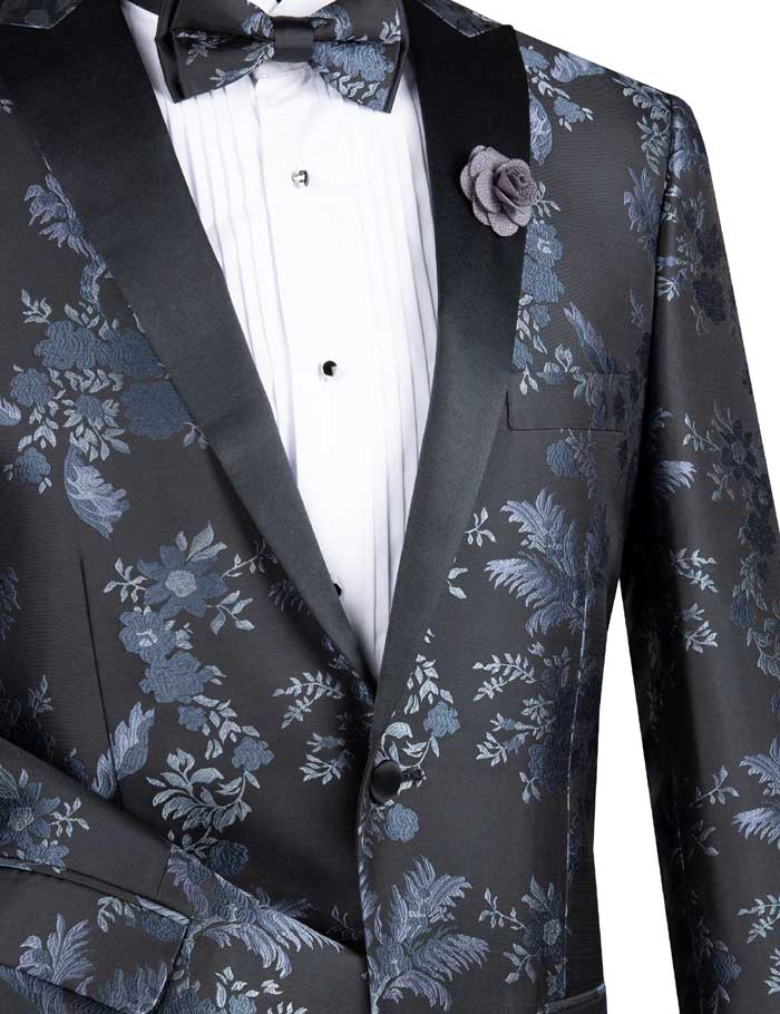 BSF-14 Single Breasted 1 buttons, Slim fit Floral Sport Coat – Vinci Suits